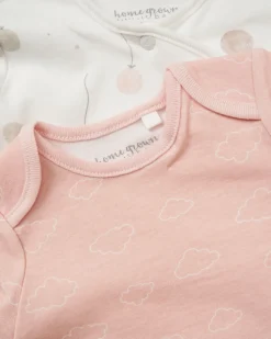 Homegrown Baby 100% Organic Cotton 5 Piece Printed Gift Set-Pink