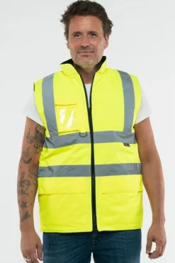Hornbeam Hi-Vis Bodywarmer Jacket Yellow