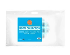 Hotel Collection Seersucker Pillow Pair - Made in Ireland