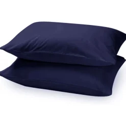 Housewife Pillowcase Pairs Navy
