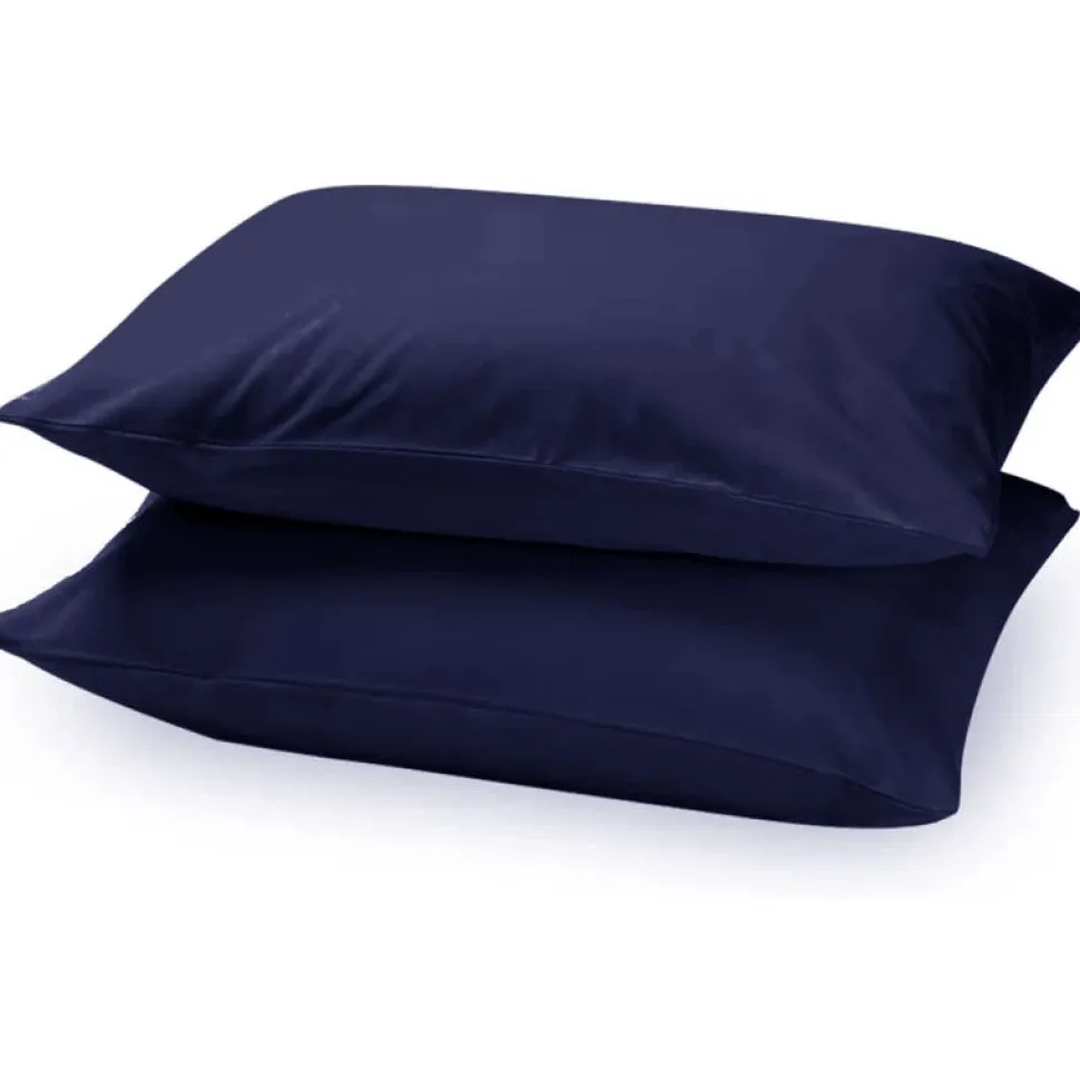 Housewife Pillowcase Pairs Navy