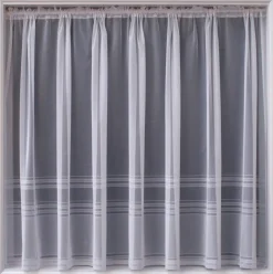 Hudson White Net Curtains - Price by the Metre