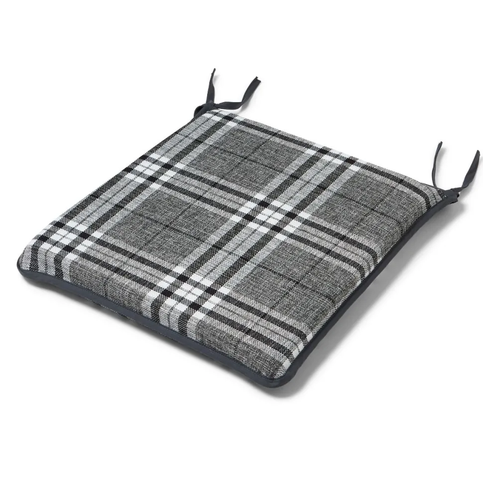 Hugo Check Seat Pad Grey