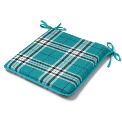 Hugo Check Seat Pad Teal