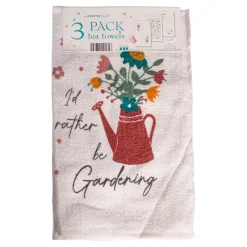 I'd Rather be Gardening 3 Pack Tea Towel