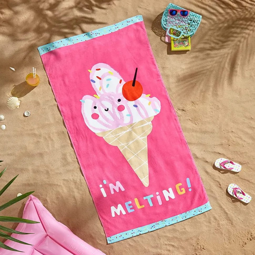 I'm Melting Beach Towel by Catherine Lansfield