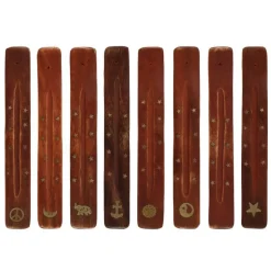 Incense Holder with Brass Inlay Assorted