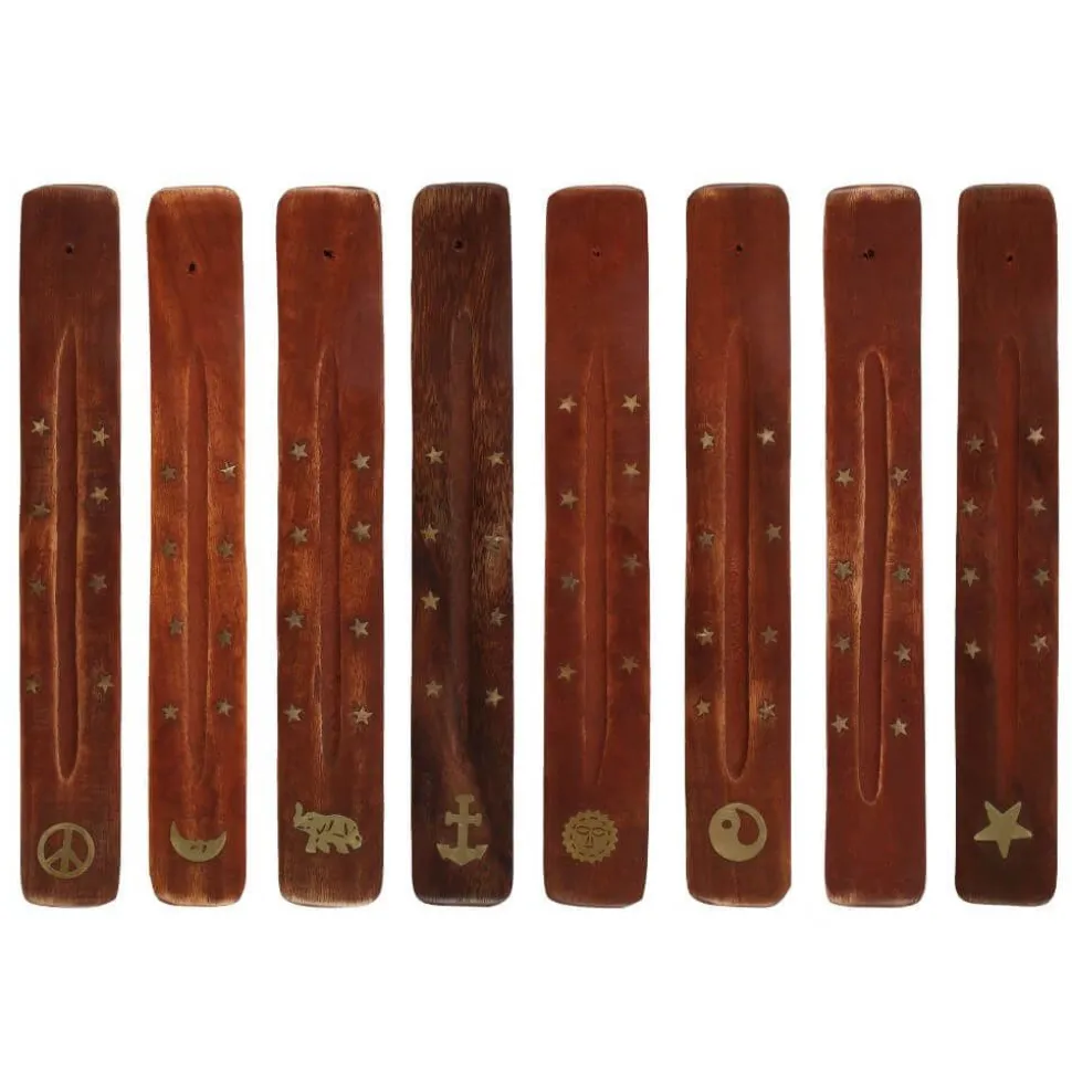 Incense Holder with Brass Inlay Assorted