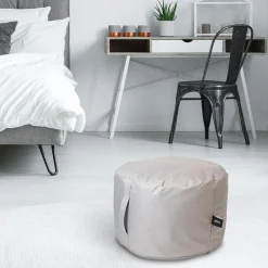 Inflatable Pouf Light Grey 50x30cm