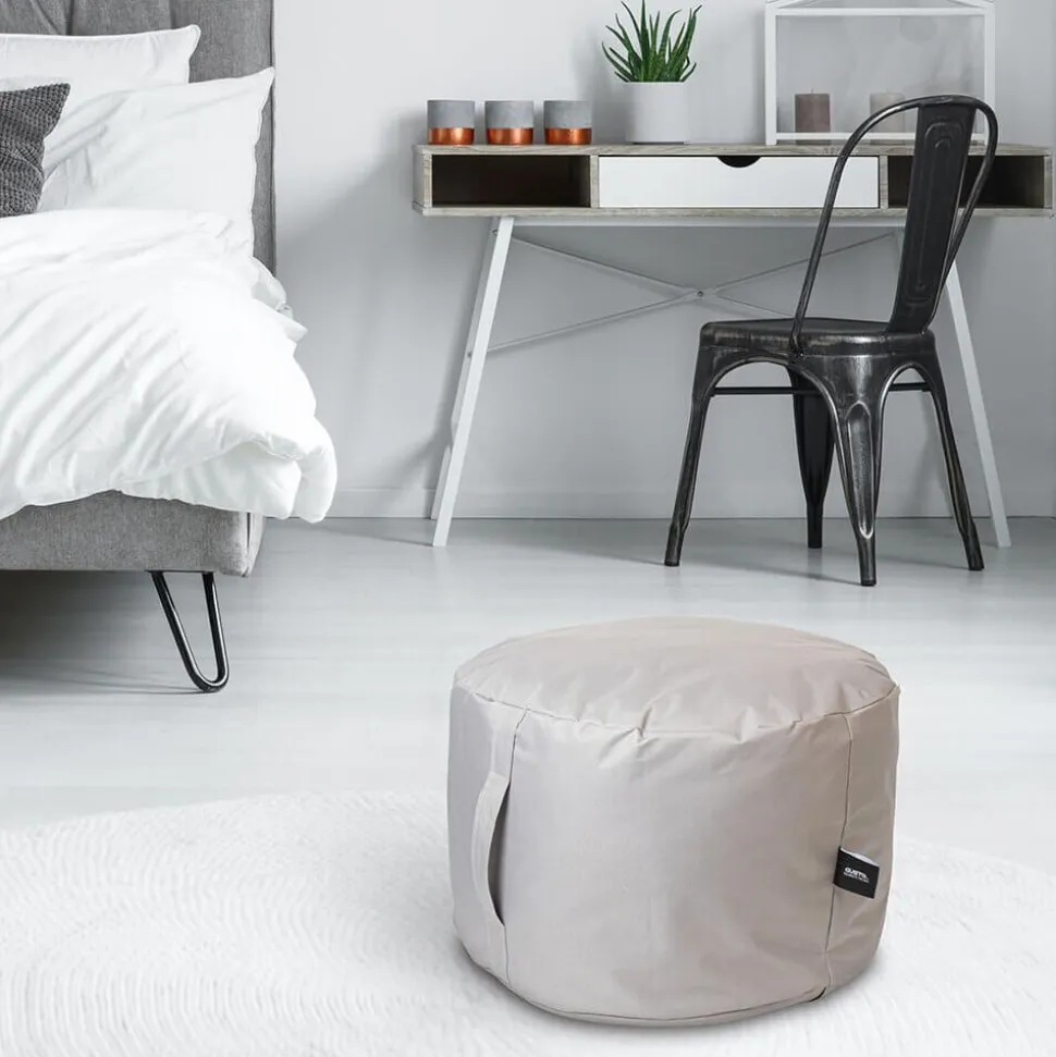Inflatable Pouf Light Grey 50x30cm