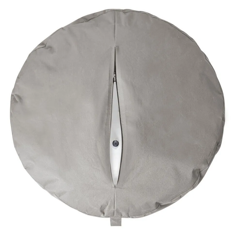 Inflatable Pouf Light Grey 50x30cm