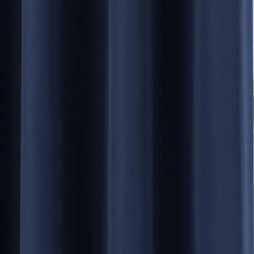 Iris 90% Blackout Eyelet Curtains Navy