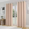 Iris 90% Blackout Eyelet Curtains Natural