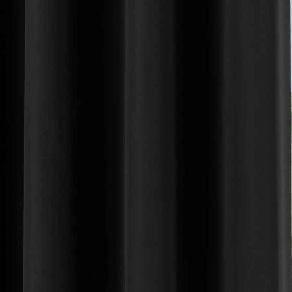 Iris 90% Blackout Eyelet Curtains Black