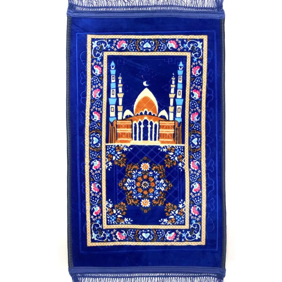 Islamic Prayer Mat Blue - 70 x 110cm