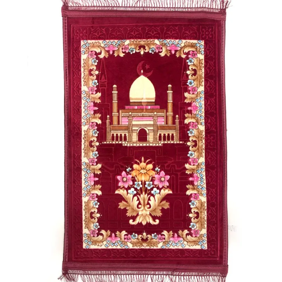 Islamic Prayer Mat Wine - 70 x 110cm