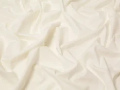 Ivory 100% Cotton Plain Poplin Fabric - Price by the Metre