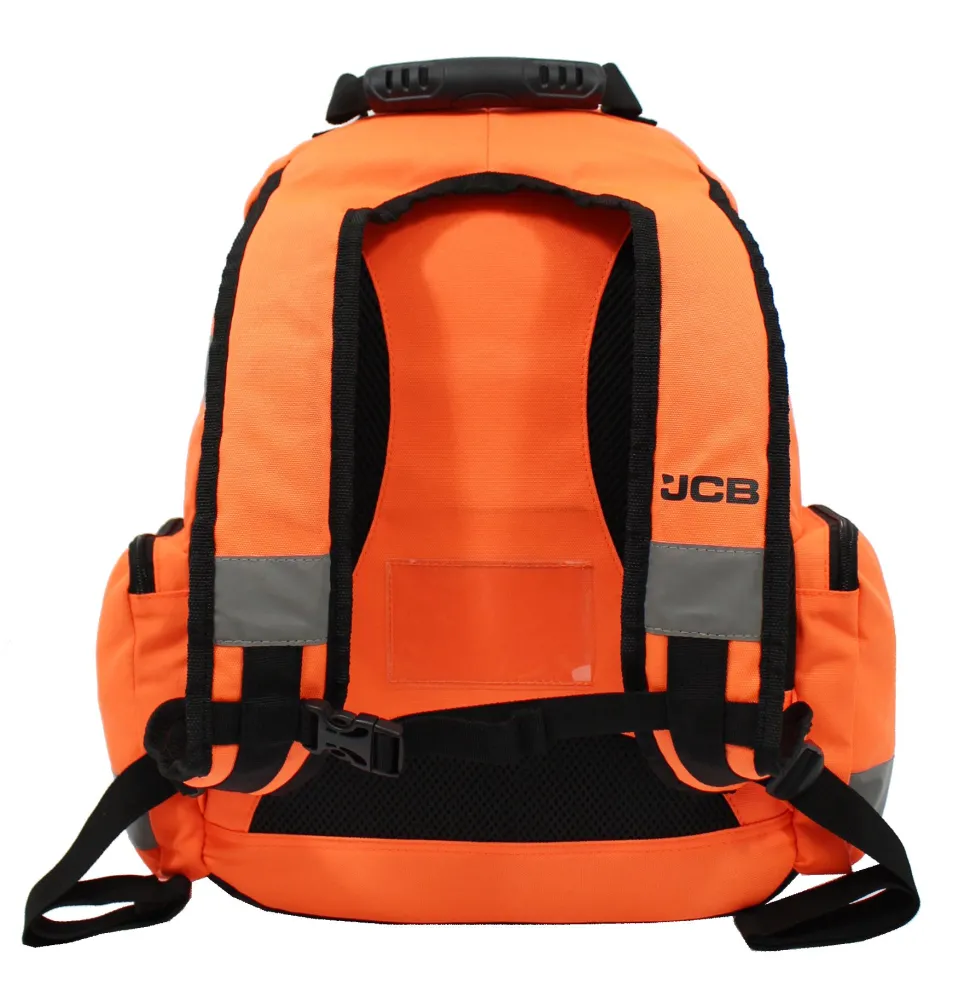 JCB Hi Viz Backpack Orange JCBBP68