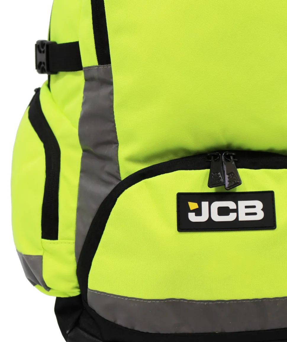 JCB Hi Viz Backpack Yellow JCBBP67