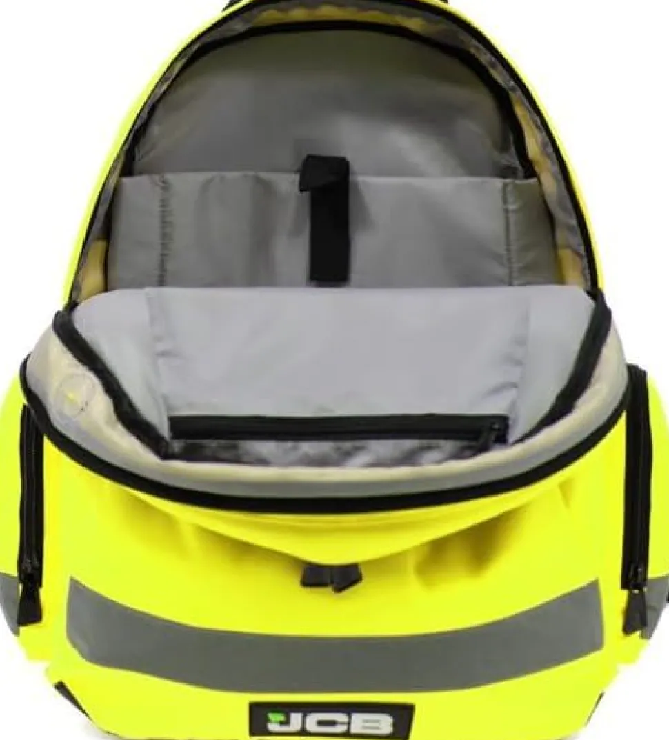 JCB Hi Viz Backpack Yellow JCBBP68