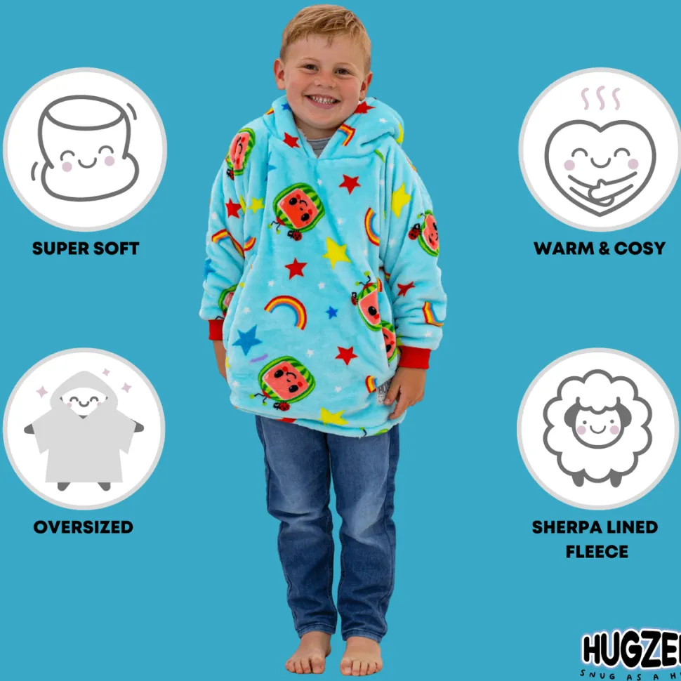 Kids Cocomelon Hugzee Hooded Blanket Small