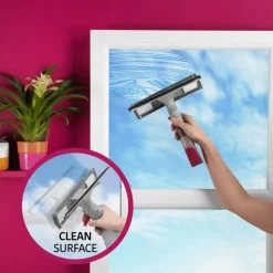 Kleeneze Squeegee Hand Held Window Wiper & Bottle