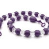 Krystal Beaded Tie Back Aubergine