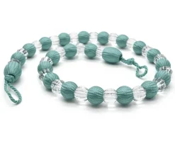 Krystal Beaded Tie Back Duck Egg