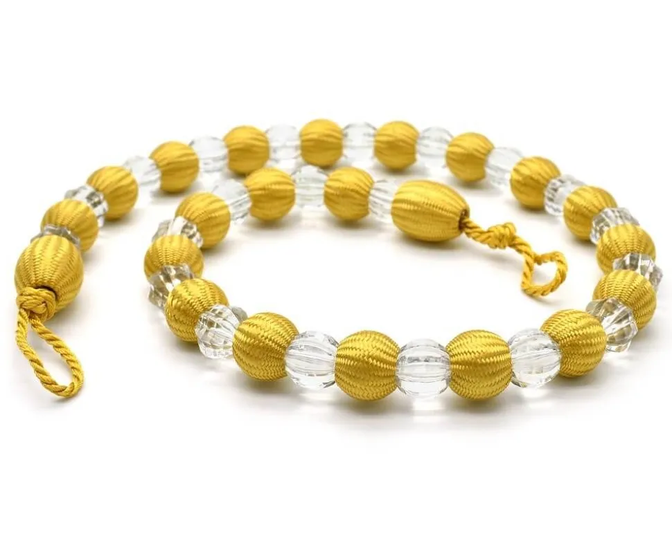 Krystal Beaded Tie Back Ochre
