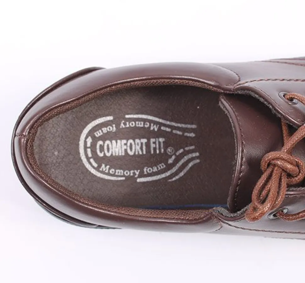 Lace Brown Shoes Comfort Fit