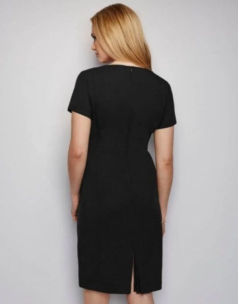 Ladies Lapel Dress - Pink