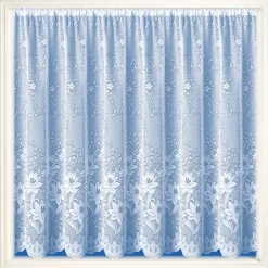 Lagos White Net Curtains - Price by the Metre