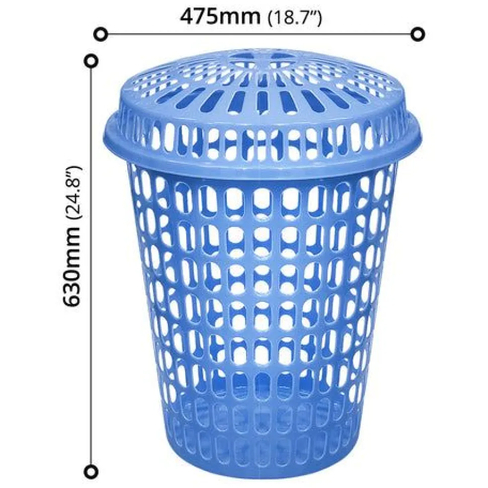 Laundry Basket with Lid 45x56cm