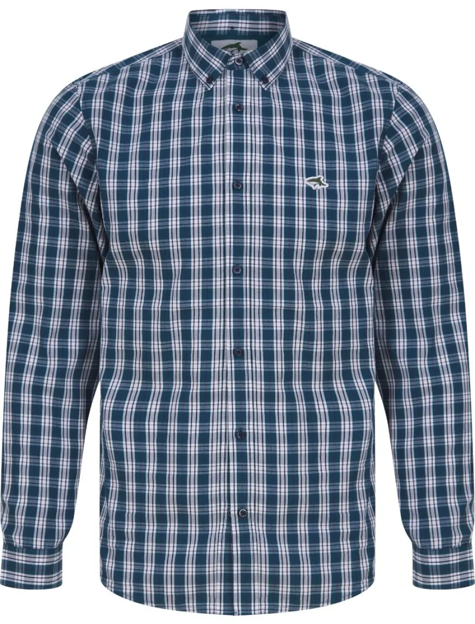 Le Shark Majolica Blue Check Shirt