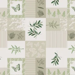 Leaf Oil Cloth Tablecloth CB70 - Price by the Metre