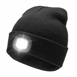 LED Beanie Hat Black