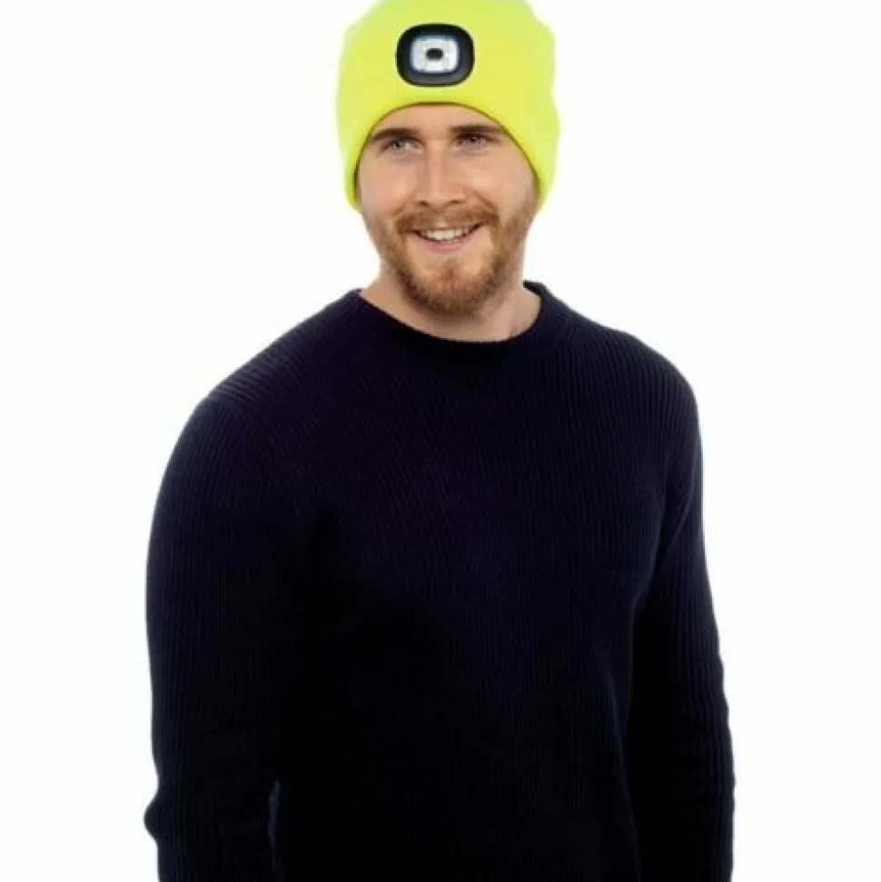 LED Beanie Hat Yellow