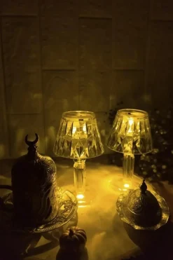 Led Diamond Table Lamp 6.5x12cm