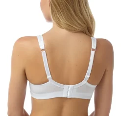 Libby Satin & Lace Detail Non-Wired Bra by Marlon