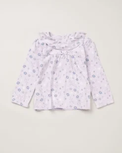 Lily & Jack Faux Fur Gilet 3-Piece Lilac Floral Outfit Set