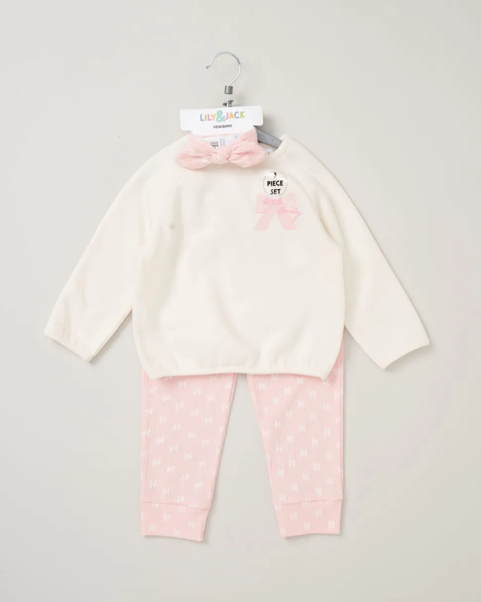 Lily & Jack Little Lovely Jog Set with Headband