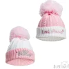 Little Princess Pink Bobble Baby Hat