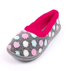 Lizzie Women's Comfort Walk Slippers Grey Pink