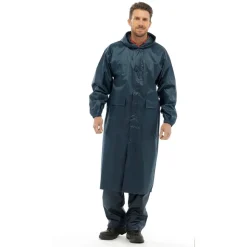 Long Rain Jacket Navy by Storm Ridge