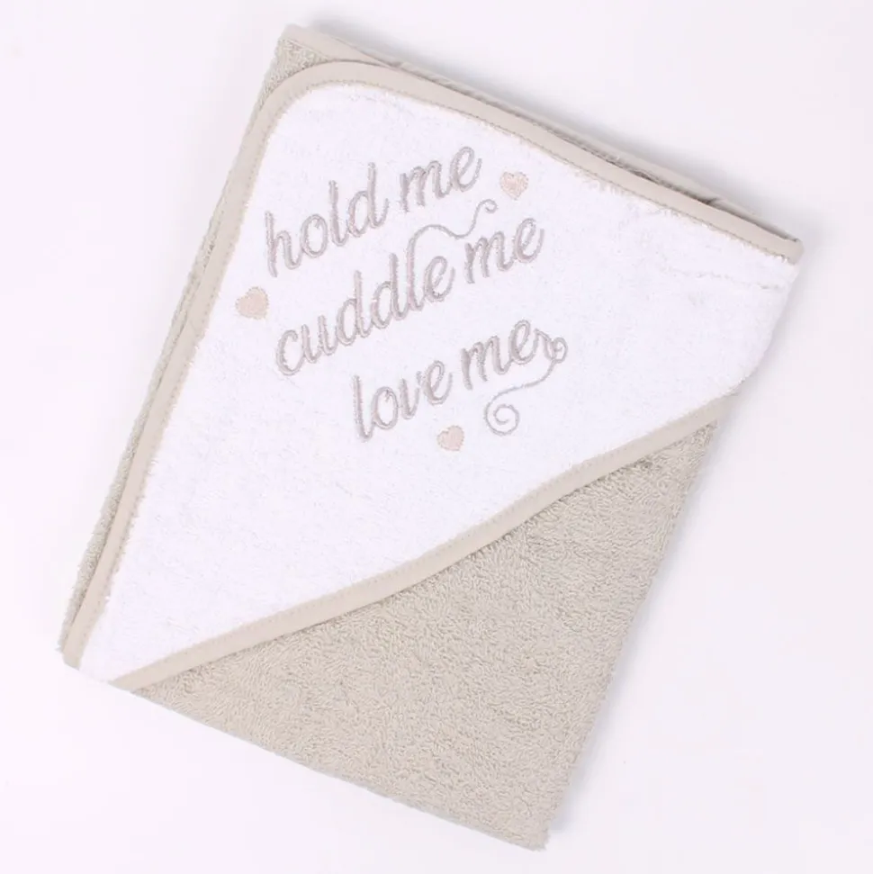 Love Me Grey Hooded Towel