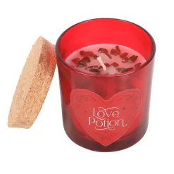 Love Potion Raspberry Crystal Chip Candle