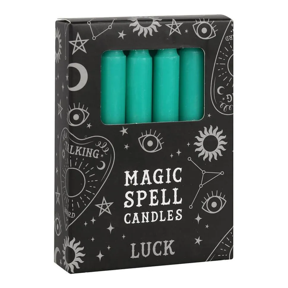 Luck Spell Candles Green - 12 Pack
