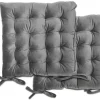Luxurious Velvet Holland Silver Seat Pad