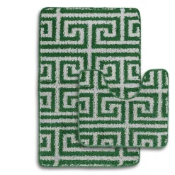 Luxury Bath Mat Set Emerald Green