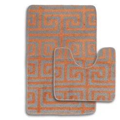 Luxury Bath Mat Set Orange